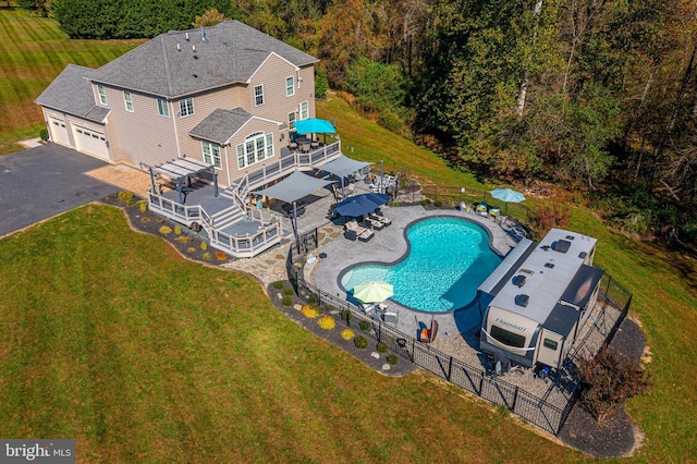 birds eye view of property