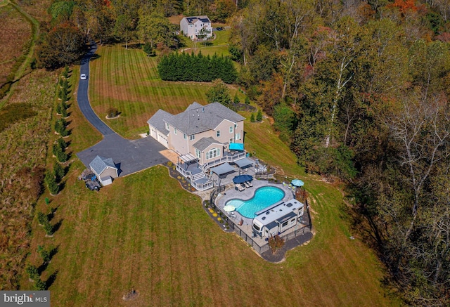 birds eye view of property