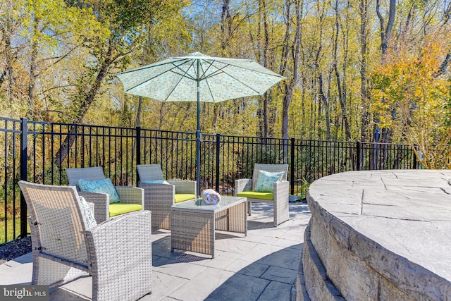 view of patio / terrace with outdoor lounge area