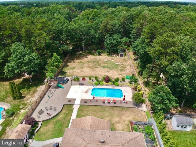 birds eye view of property