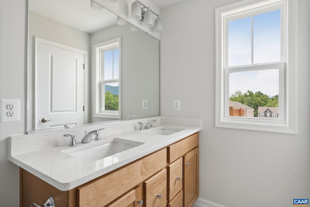 bathroom featuring vanity