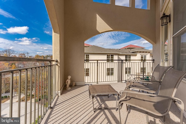 view of balcony