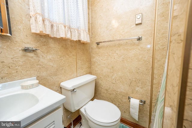 330 State Park Rd, Swanton, MD 21561 - bathroom with toilet and vanity