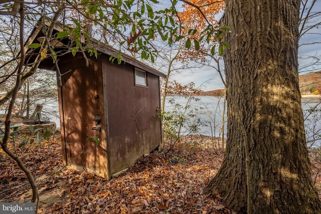 330 State Park Rd, Swanton, MD 21561 - view of shed with a water view