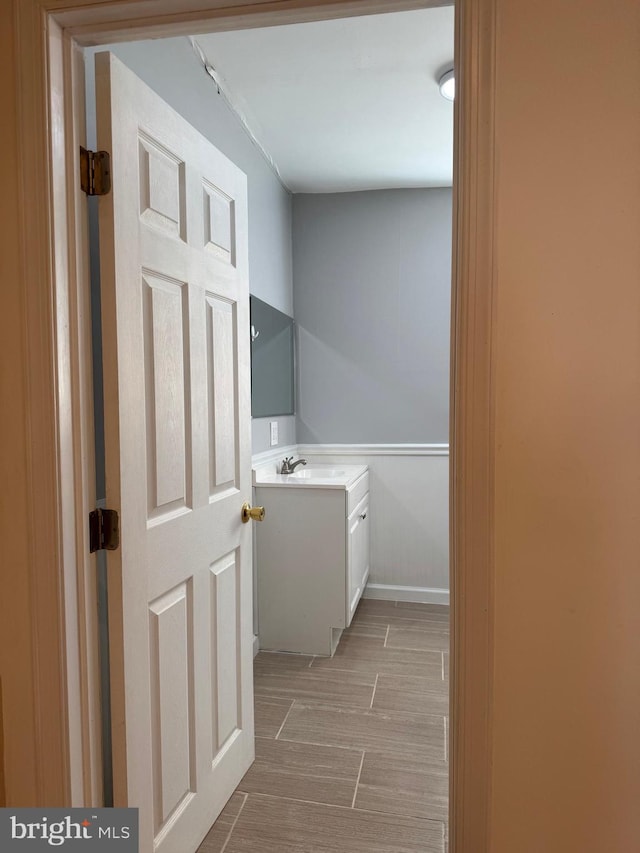 bathroom with vanity