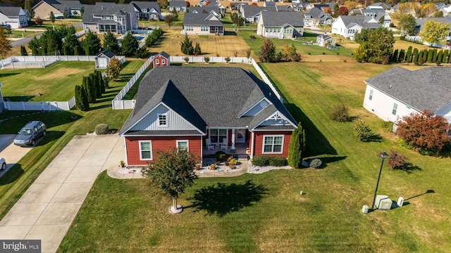 birds eye view of property