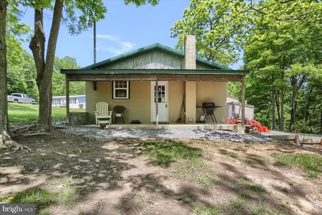 view of back of property