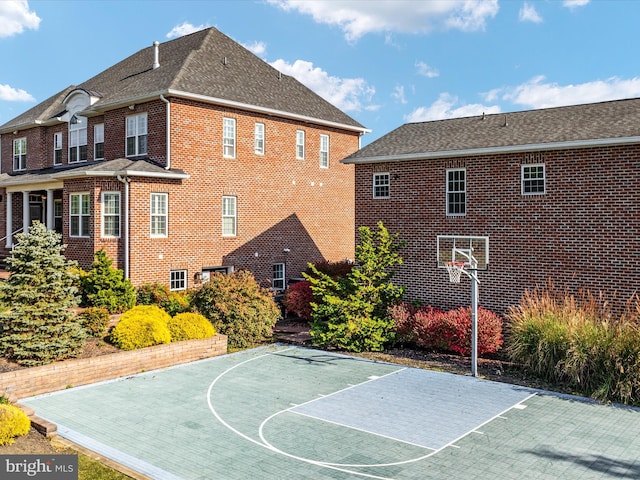 view of basketball court