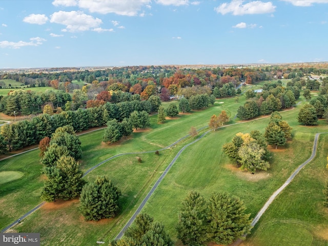 drone / aerial view with a rural view