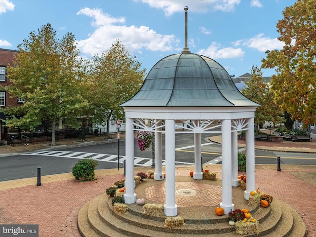 view of property's community featuring a gazebo