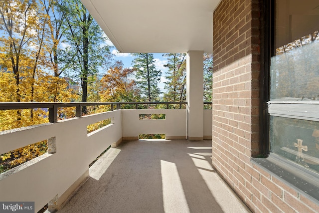 view of balcony