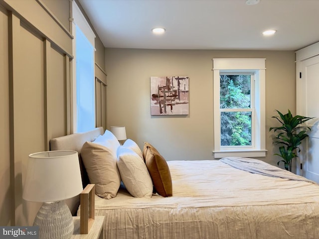 bedroom featuring a closet