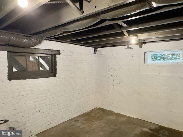 view of basement