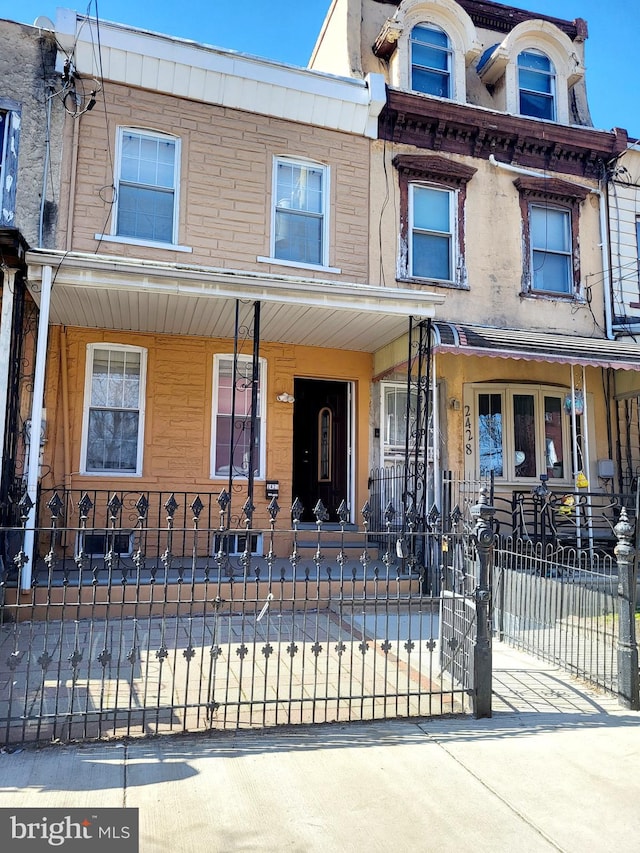 multi unit property with covered porch