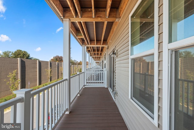 view of balcony