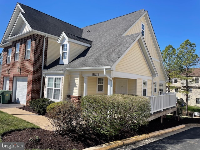 view of home's exterior featuring a garage