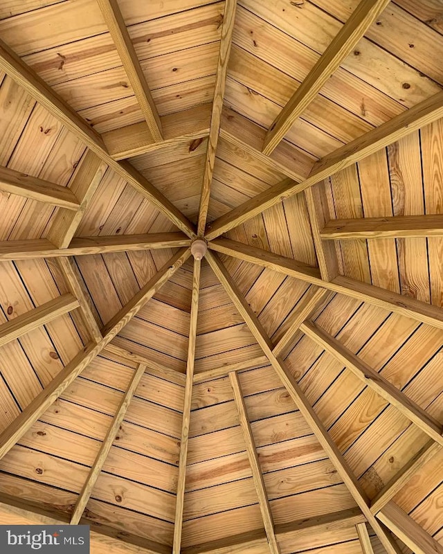 interior details featuring wooden ceiling