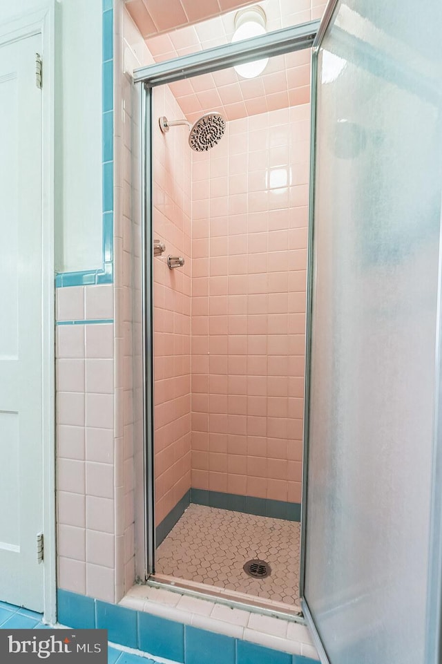 bathroom with walk in shower