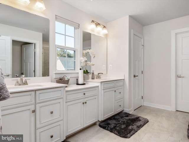 bathroom featuring vanity