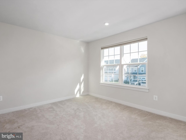 view of carpeted empty room