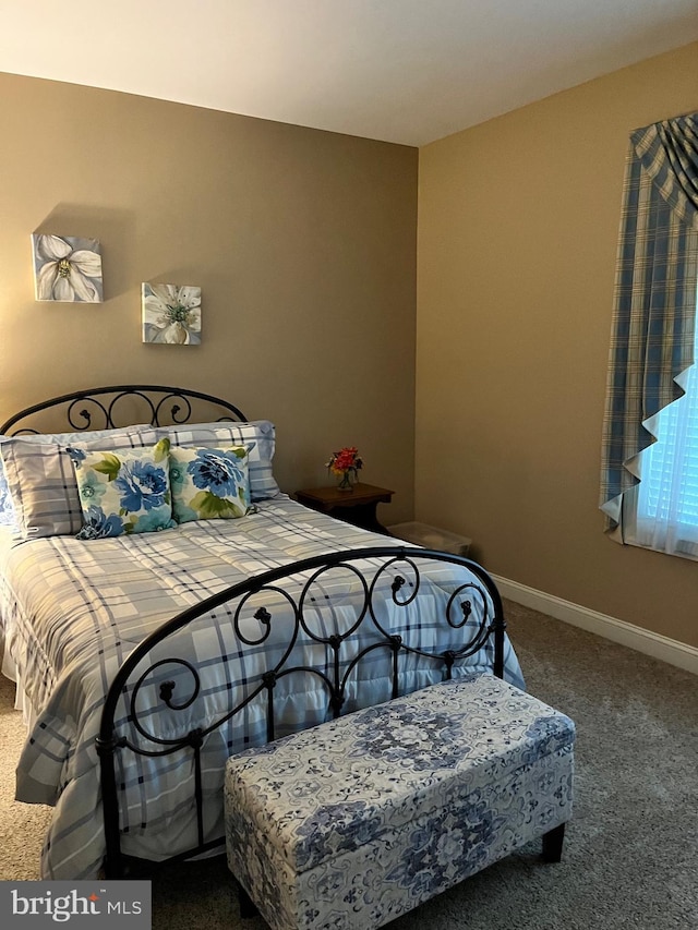 bedroom with carpet flooring