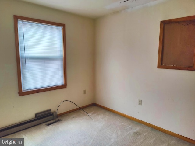 empty room with light carpet