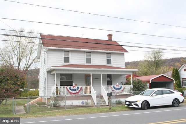 view of front facade with a porch