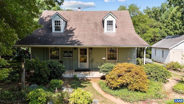 view of front of house featuring covered porch