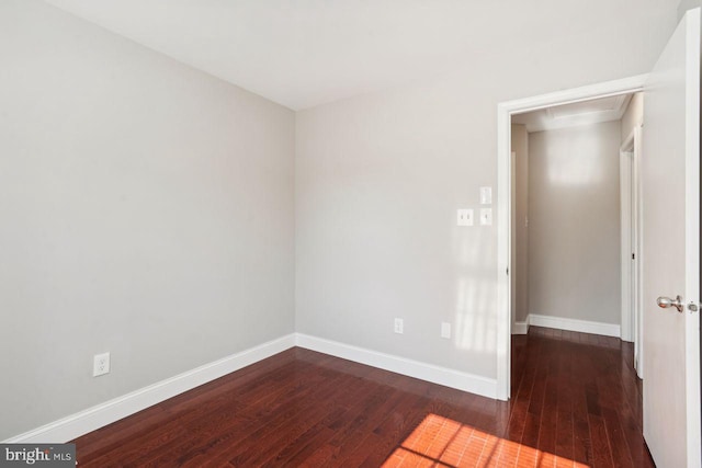 interior space featuring dark hardwood / wood-style floors