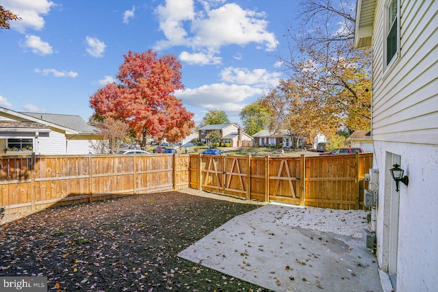 view of yard with a patio