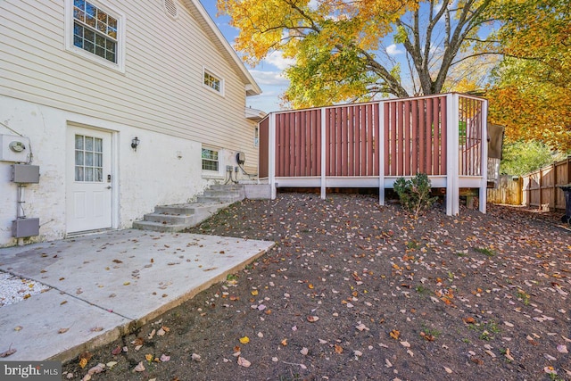 exterior space with a patio area