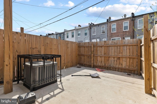 view of patio / terrace featuring central air condition unit