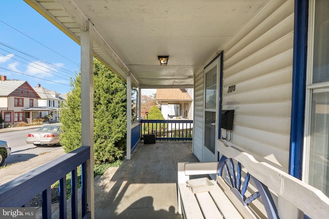 view of patio / terrace featuring covered porch