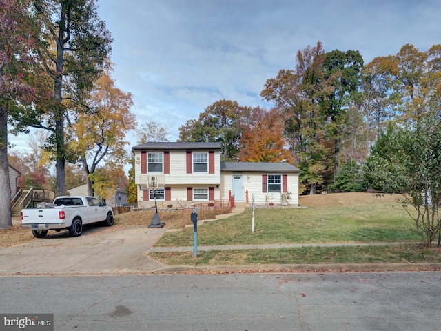 9321 Linhurst Dr, Clinton, MD 20735 - split level home with a front lawn and driveway