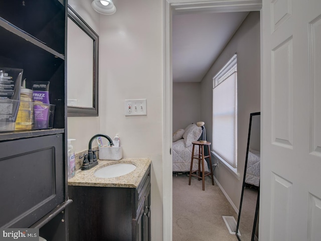 9321 Linhurst Dr, Clinton, MD 20735 - bathroom with vanity and baseboards