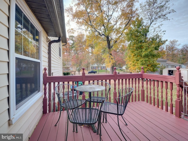 9321 Linhurst Dr, Clinton, MD 20735 - wooden deck featuring outdoor dining area