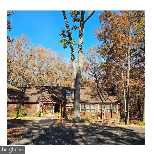 view of front of home with a porch