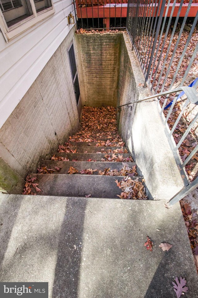 view of stairs