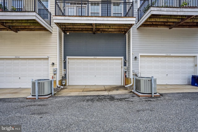 garage featuring cooling unit