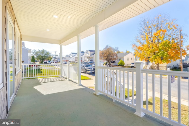 balcony with a porch