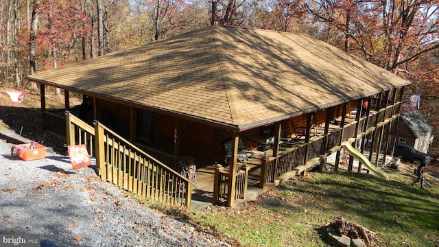 view of rear view of property