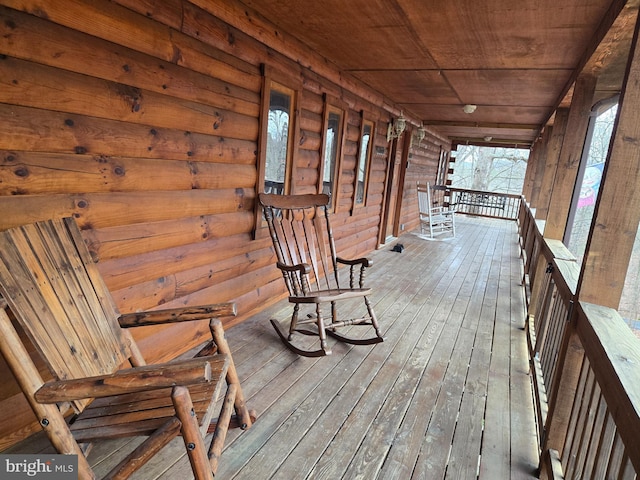 view of wooden terrace