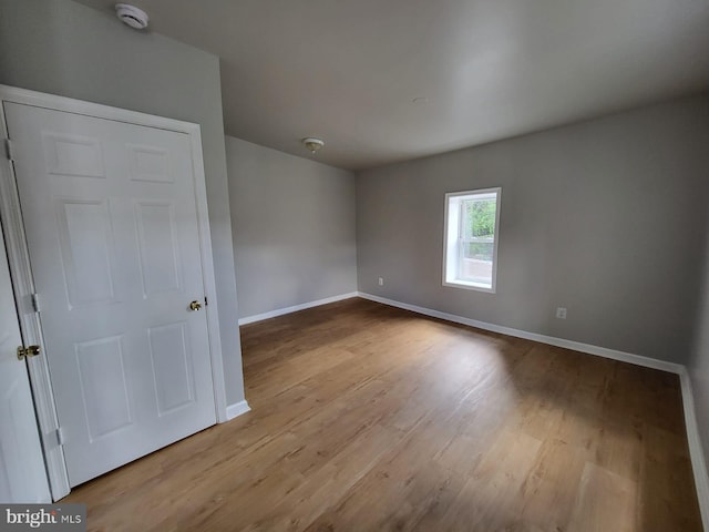 interior space with light hardwood / wood-style floors