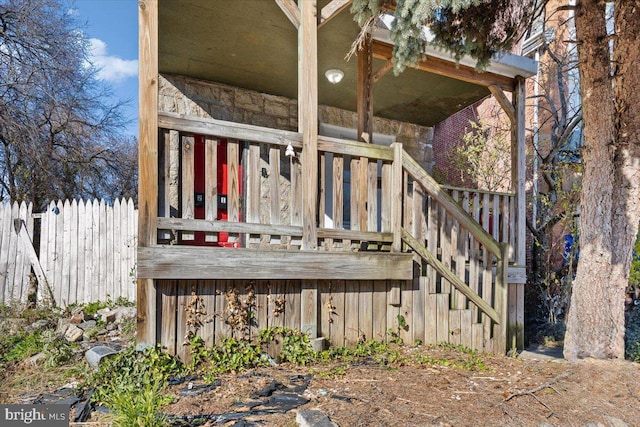 view of wooden terrace