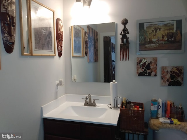 bathroom with vanity