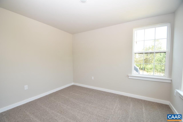 view of carpeted empty room