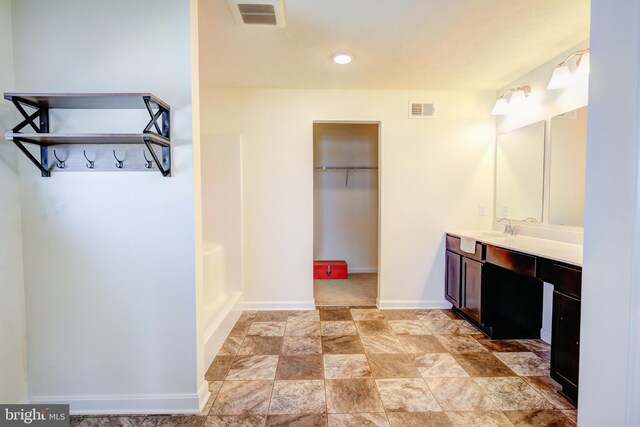 bathroom featuring vanity