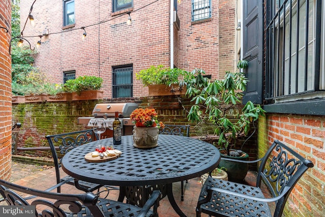 view of patio / terrace featuring grilling area