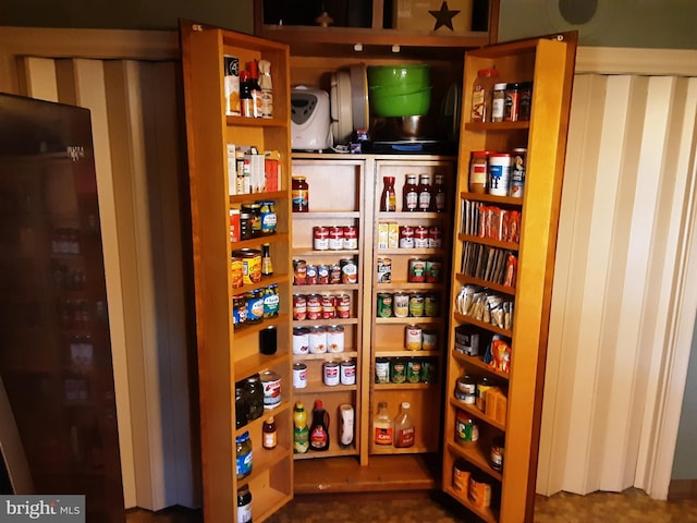 view of pantry