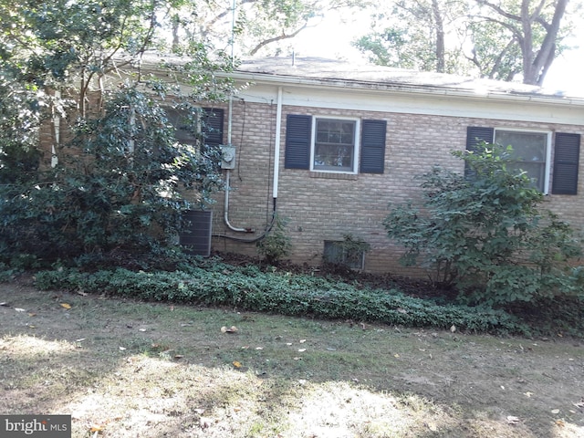 view of property exterior featuring cooling unit